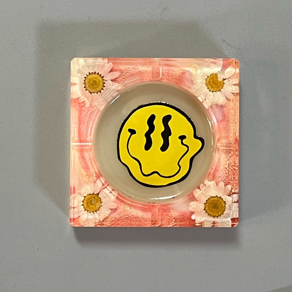 Pink Resin Ashtray